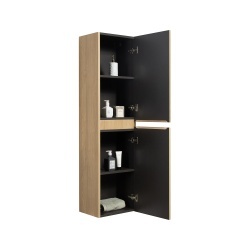 Mobilier inalt suspendat Wellis Varna bamboo 40x30x150 cm - Img 2