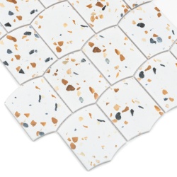 Mozaic Arcado Terrazzo Matt, 25.6x29.2, DUNIN, 6mm, mat, calibrat - Img 3