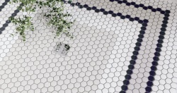 Mozaic Mini Hexagon Ash matt, 26x30 cm, DUNIN, 6 mm, mat - Img 2