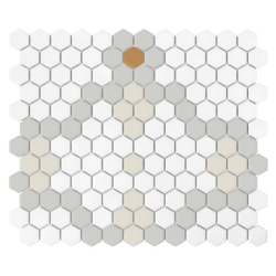 Mozaic Mini Hexagon Compass matt, 26x30 cm, DUNIN, 6 mm, mat