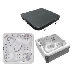 Pachet promo minipiscina Wellis, Palermo Citylife Premium, cu capac, pentru 5 persoane