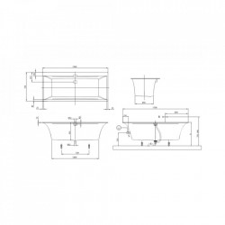Cada rectangulara compozit, Villeroy&Boch, Squaro Edge12, Quaryl - Img 3