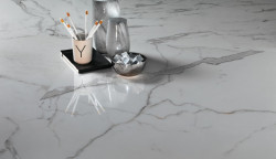 Gresogranit Marvel Calacatta Extra, 75x150, Lappato, Atlas Concorde - Img 4