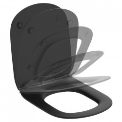 Ideal Standard Tesi Capac WC soft close, subtire, negru mat - Img 1