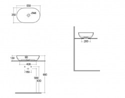 Lavoar oval Rak Feeling 55x35 cm - Img 8