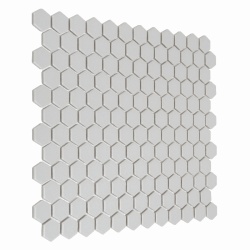 Mozaic Mini Hexagon Ash matt, 26x30 cm, DUNIN, 6 mm, mat - Img 3
