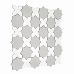Mozaic Star&Cross Ash Mix matt, 30,2x30,2 cm, DUNIN, 6 mm, mat - Img 2