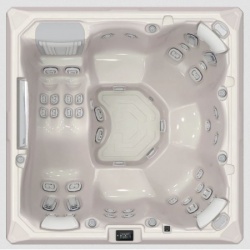 Pachet minipiscină Atlas PeakLife Premium Plus, cu capac, jeturi luminoase și sistem WIS integrat