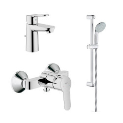 Set Grohe BauEdge baterii dus lavoar si set dus cu bara