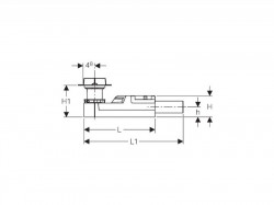 Sifon pentru rigola Geberit, Clean Line, inaltime montaj 6,5-9 cm - Img 3