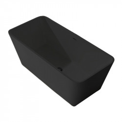 Cada freestanding din compozit, Carib Black Matt, 167,5x85, Wellis