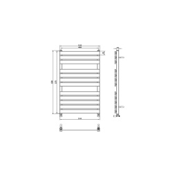 Calorifer baie Karag Marcello 1200, 116x510x1200 mm - Img 2
