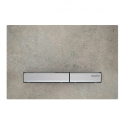Clapeta de actionare Geberit Sigma 50 aspect beton, butoane crom