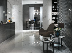 Gresogranit Marvel Calacatta Extra, 75x150, Lappato, Atlas Concorde - Img 5