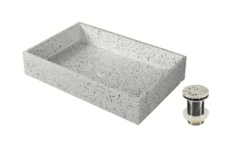 Lavoar pe blat dreptunghiular Dion Stracciatella, Karag, 60x39x12mm