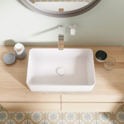 Lavoar pe blat, Villeroy & Boch, Collaro, 56 x 36 cm, dreptunghiular, alb - Img 2
