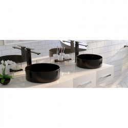 Lavoar Wellis Rose Black, 35,5 cm - Img 2