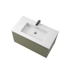 Mobilier baie Wellis Varna Bamboo Green - Img 4