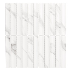 Mozaic Kitkat Carrara matt, 29,7x29,3 cm, DUNIN, 8 mm, mat - Img 1