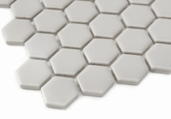 Mozaic Mini Hexagon Ash matt, 26x30 cm, DUNIN, 6 mm, mat - Img 4