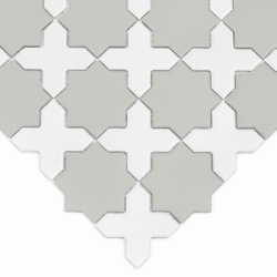 Mozaic Star&Cross Ash Mix matt, 30,2x30,2 cm, DUNIN, 6 mm, mat - Img 3