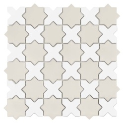 Mozaic Star&Cross Cotton Mix matt, 30,2x30,2 cm, DUNIN, 6 mm, mat