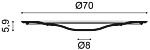 R73, Rozeta Orac Decor, L: 70 x H: 5,9 x W: 70 - Img 2