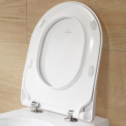 Capac WC Villeroy-Boch, Subway, soft close, slim, alb alpin - Img 3