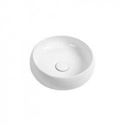 Lavoar pe blat Fluminia, Adel, rotund, 36x32, alb - Img 1