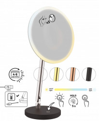 Oglinda cosmetica baie, cu iluminare LED, Silia, Deante - Img 4