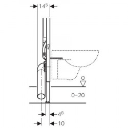 Rezervor wc cu cadru incastrat Geberit Duofix Sigma UP320 sistem de fixare si set izolare fonica - Img 2