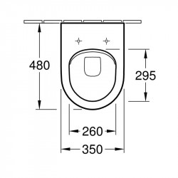Set vas WC suspendat Villeroy & Boch, Architectura, COMPACT, Direct Flush, cu capac Soft Close, Quick release, alb - Img 3