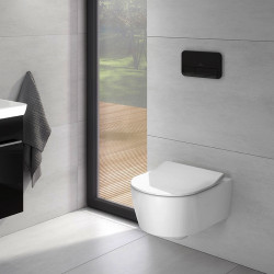 Set vas WC Villeroy & Boch, Soul, suspendat, direct flush, cu capac soft close si quick release, alb - Img 4