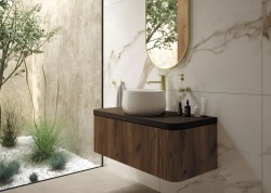 ARNIKA - Lavoar ceramic pe blat - alb -353 x 180 x 125 - Img 3
