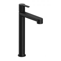 Baterie stativă înaltă pentru chiuvete, Puri black, negru mat, Ravak
