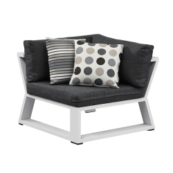 Mobilier de şezut pentru grădină Ravenna - element de colt mijloc Wellis