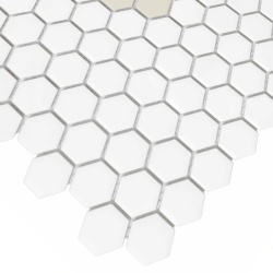 Mozaic Mini Hexagon Daisy Cotton matt, 26x30 cm, DUNIN, 6 mm, mat - Img 2