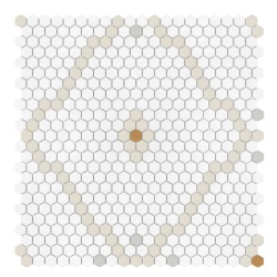 Mozaic Mini Hexagon Rombdance Cotton matt, 50,2x52,3, DUNIN, 6 mm, mat