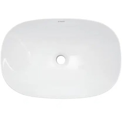 ARNIKA - Lavoar ceramic pe blat - alb -600 x 400 x 150 x 110 - Img 2
