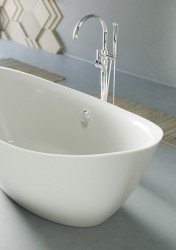Cada freestanding din acryl, Arezzo White, 180x87, Wellis - Img 3