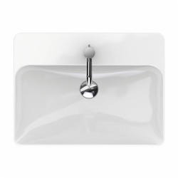 Lavoar pe blat Geberit Variform dreptunghiular cu preaplin 60x45 cm - Img 3