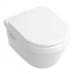 Set vas WC suspendat Villeroy & Boch, Architectura, COMPACT, Direct Flush, cu capac Soft Close, Quick release, alb - Img 1