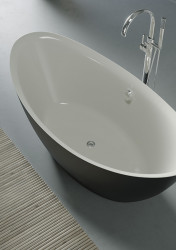 Cada freestanding Wellis Arezzo Shiny Black, 180x87cm - Img 2