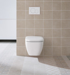 Clapeta de actionare apa WC, Geberit Sigma 01, finisaj alb - Img 2