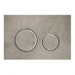 Clapeta de actionare Geberit Sigma 21 aspect beton, butoane crom - Img 1