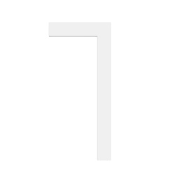 DX157-2300 SQUARE, Orac Decor, L: 230 x H: 6,6 x W: 1,3