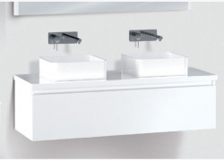 Mobilier de baie suspendat Elois White 120, Wellis