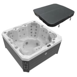 Pachet promo minipiscina Wellis, Prague CityLife Deluxe, cu capac, pentru 6 persoane