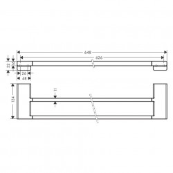 Suport dublu prosop Hansgrohe AddStoris, diferite culori - Img 3