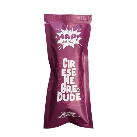 Baton Raw Vegan cu Cireșe Negre și Dude, 45 g, HAP de la Vlad